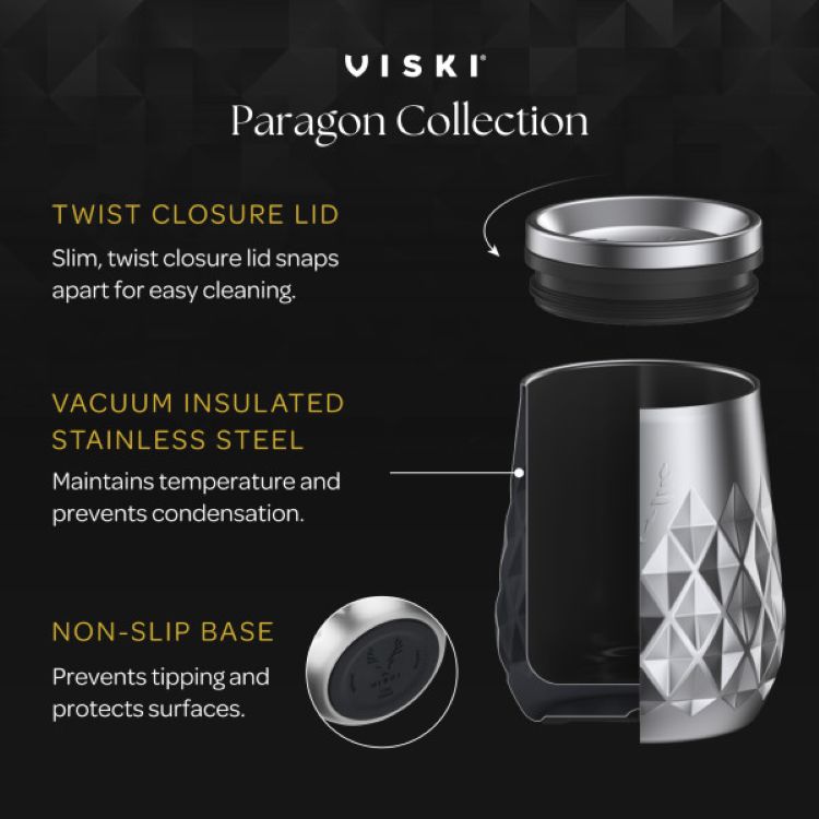 Viski® Paragon Stainless Steel Wine Tumbler 4