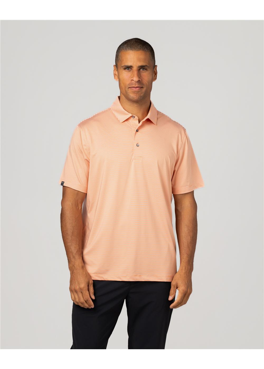 Storm Creek Men's Optimist II Microstripe Short Sleeve Polo 8