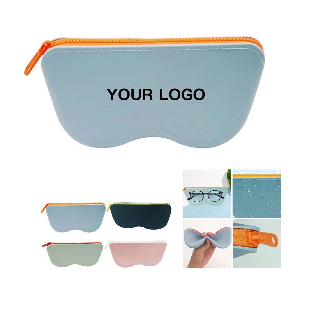 Lightweight Eyeglass Case with Flexible Silicone Design 3