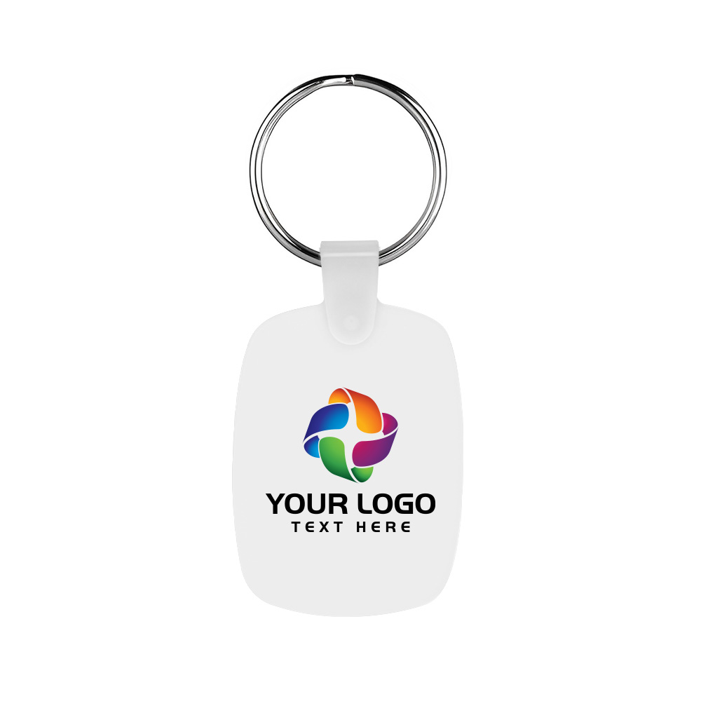 Oval Shaped Silicone Keychain 20