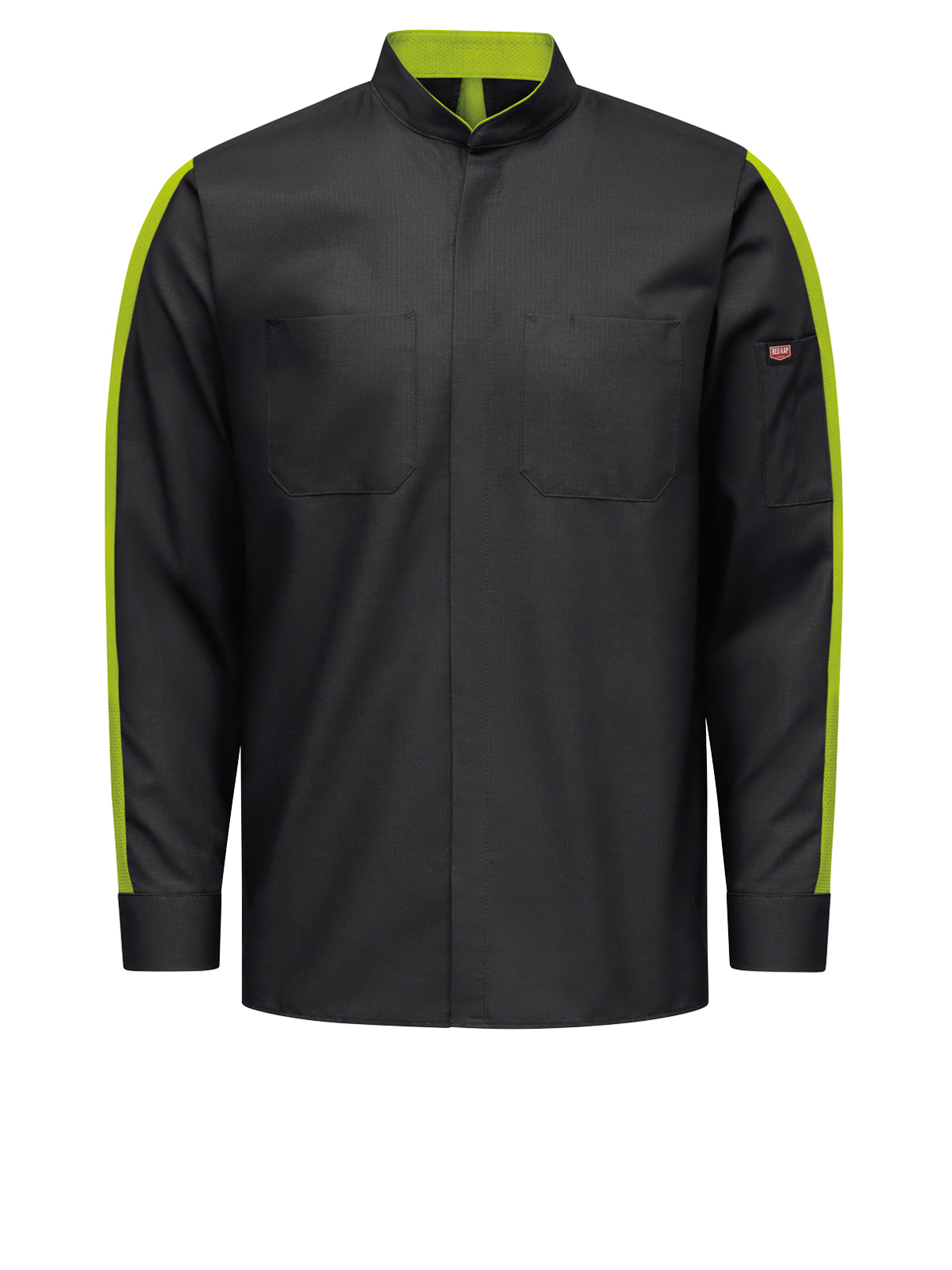 Red Kap Shirts - Men's Long Sleeve Two-Tone Pro+ Work Shirt with OilBlok and MIMIX™ 9