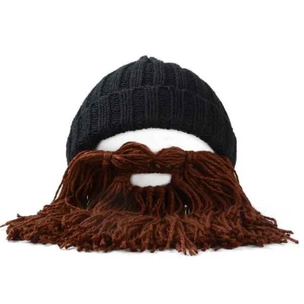 Factory Sample Beard Beanie - Trendy Men's Knit Hat 3