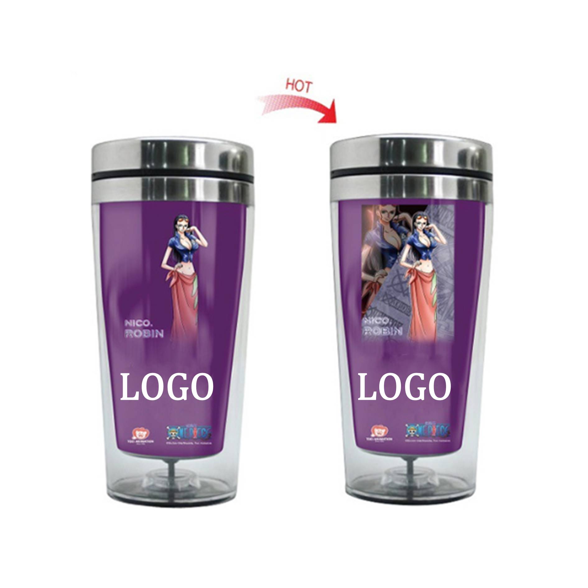 15 Oz. Heat Color Changing Insulated Tumbler 5