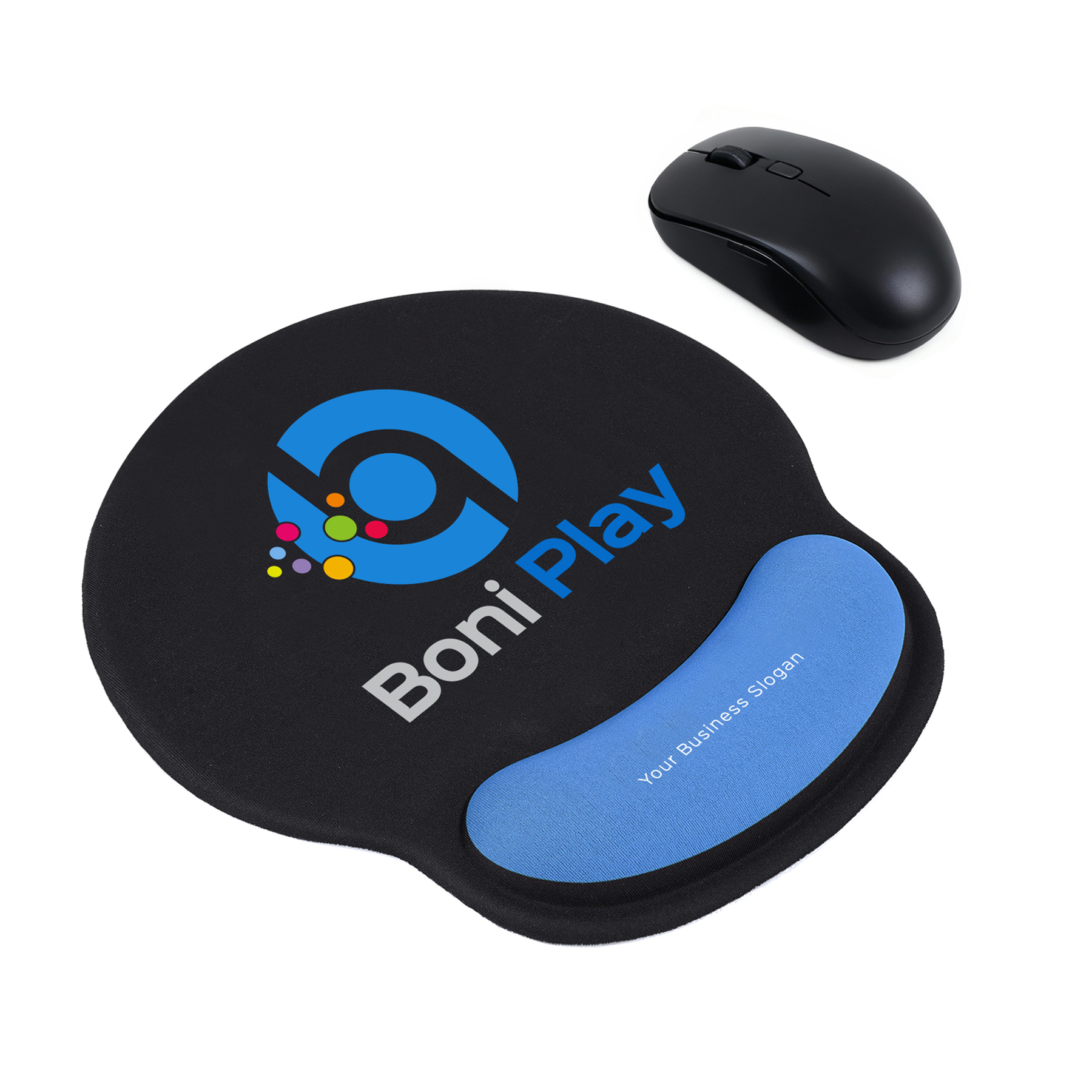 Full Color Ergonomic Mouse Pad With Wrist Rest 7