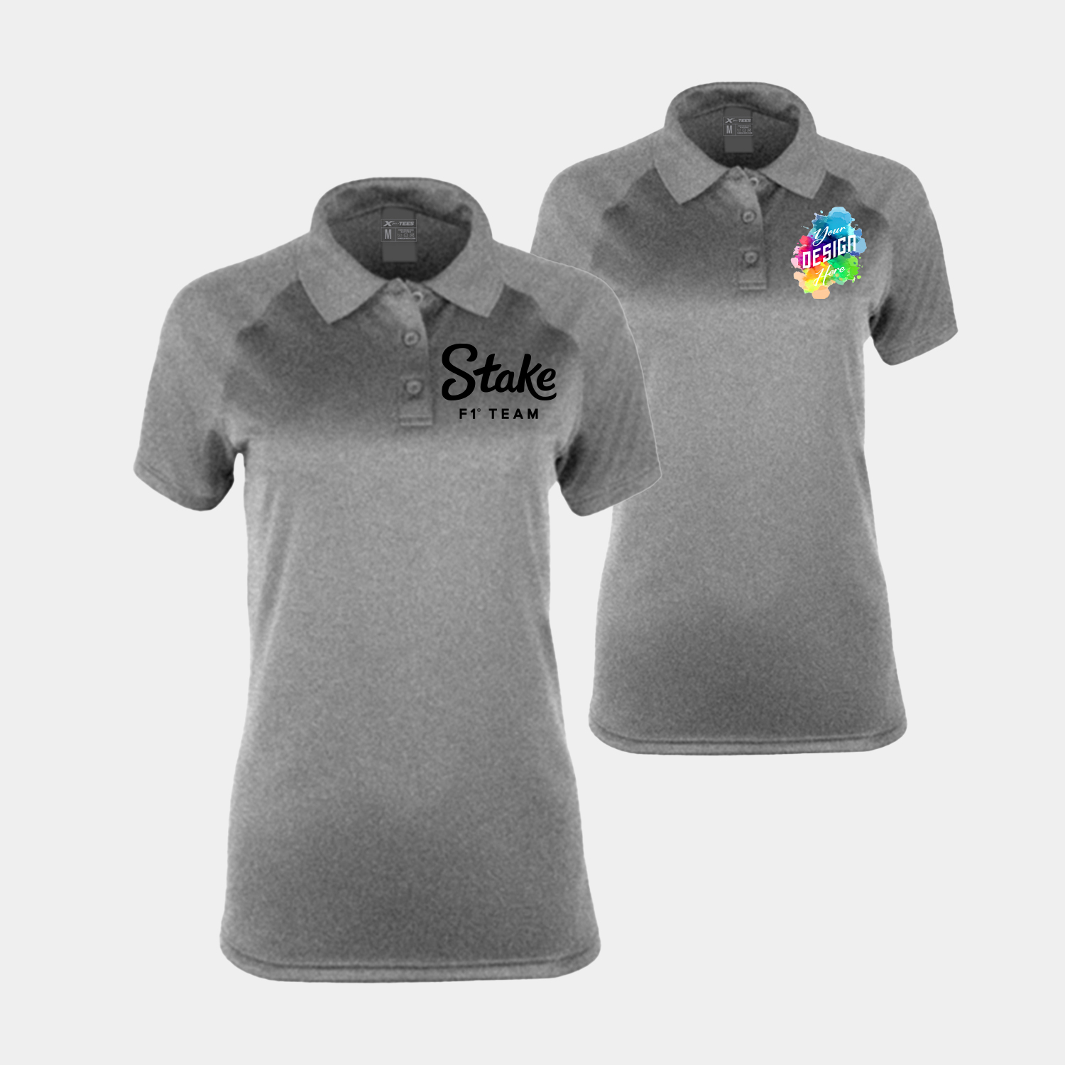 Titanium Heather Women's Performance Polo 2