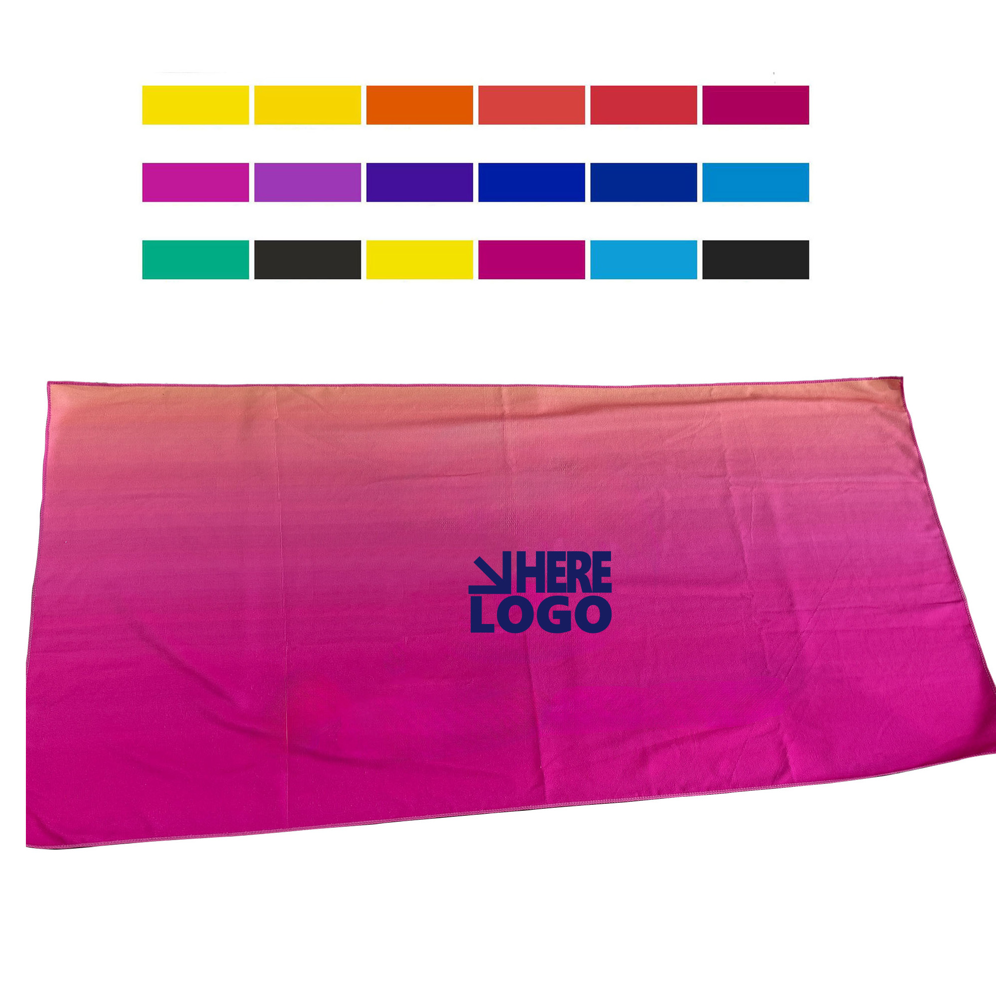 Full color 30" x 60" Microfiber Beach Towel 1