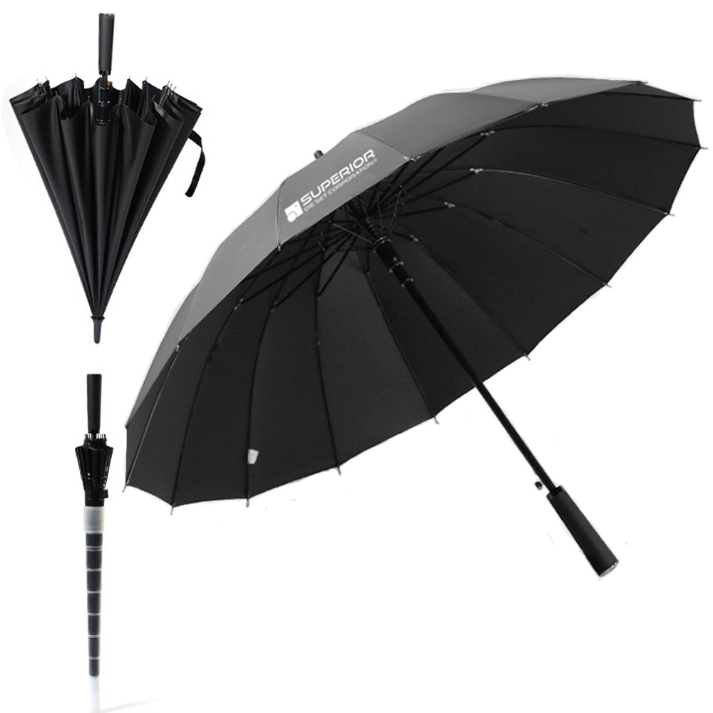 23" Fiber Automatic Golf Umbrella with Long Handle 1