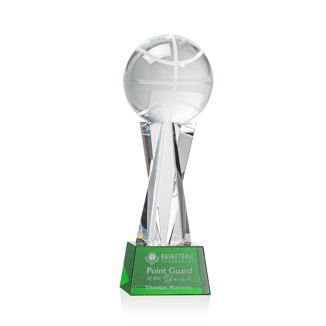 Basketball Award on Grafton Base - Green 5