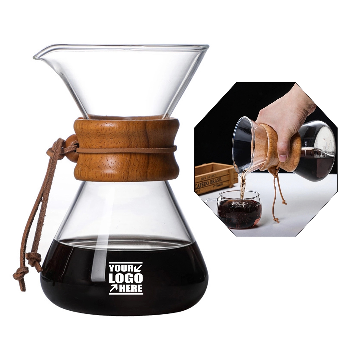 Pour Over Glass Coffee Maker 1