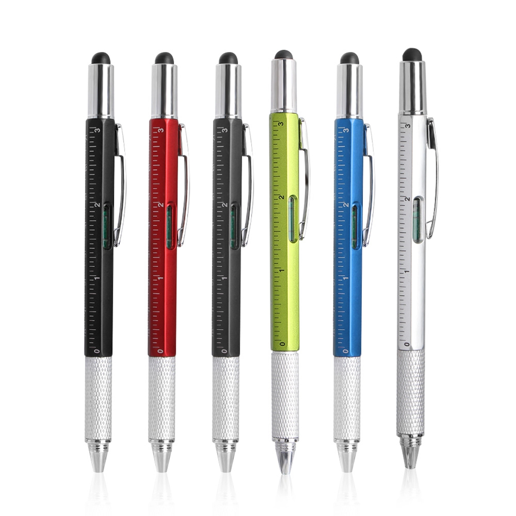 6 In 1 Plastic Multi Tool Touch Ballpoint Pen 6