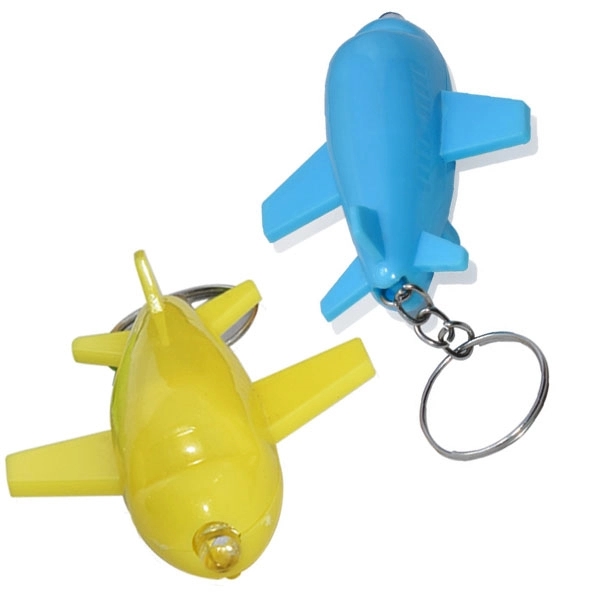 Airplane Shaped LED Light Keychain 4