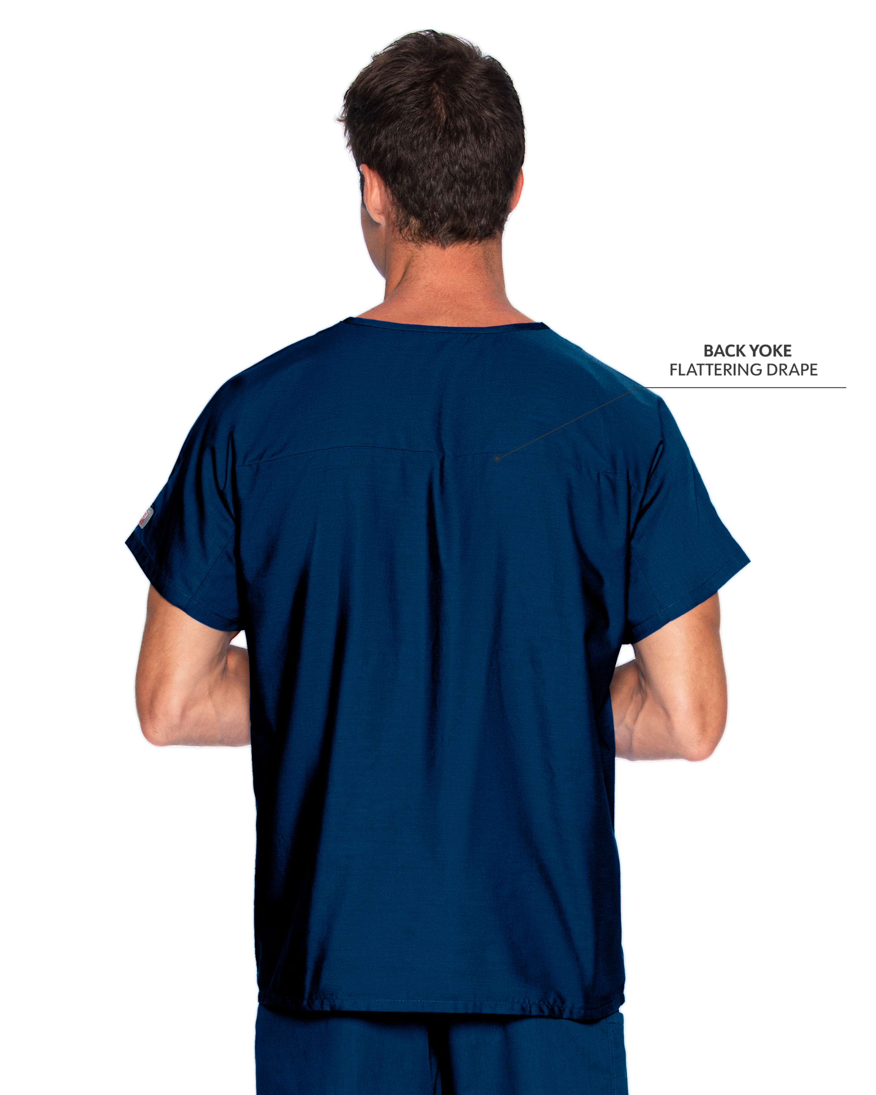 Landau - ScrubZone - Unisex One-Pocket Dolman Sleeve Tuckable V-Neck Top 28