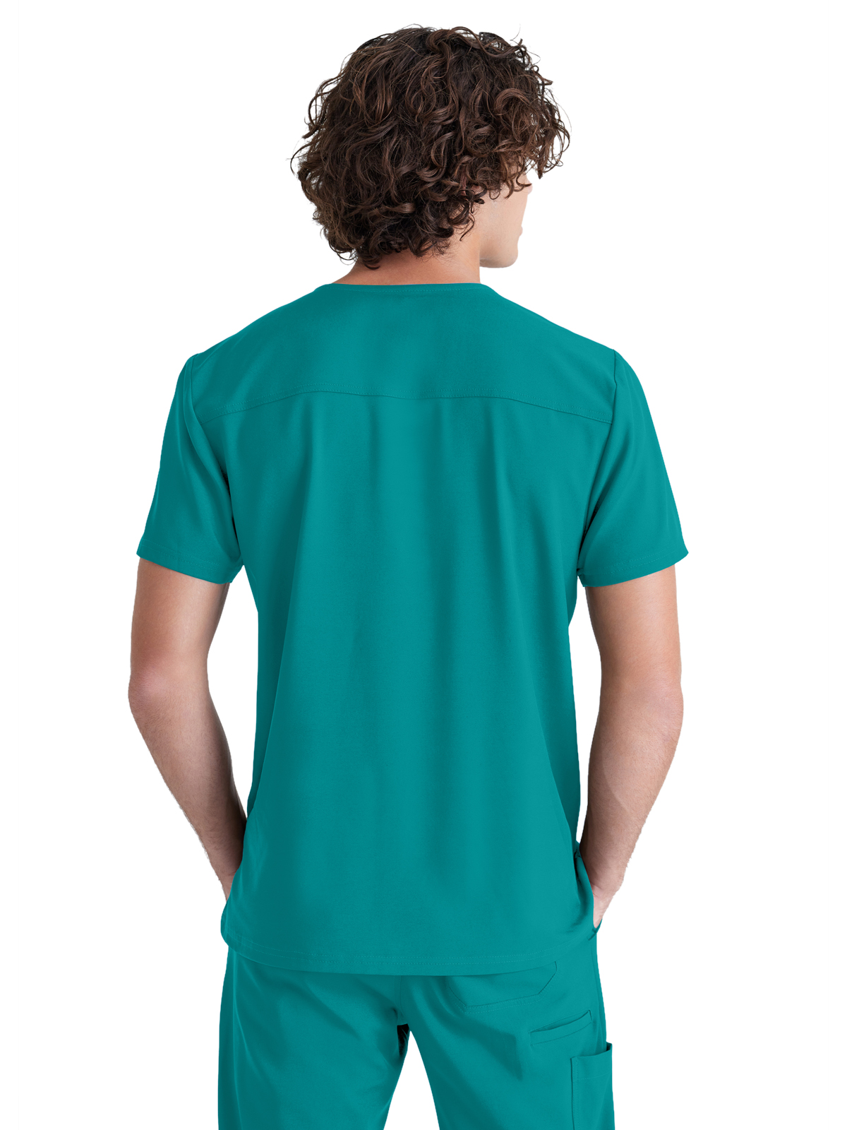 Grey's Anatomy Evolve Stretch - Men's One-Pocket V-Neck Journey Scrub Top 6