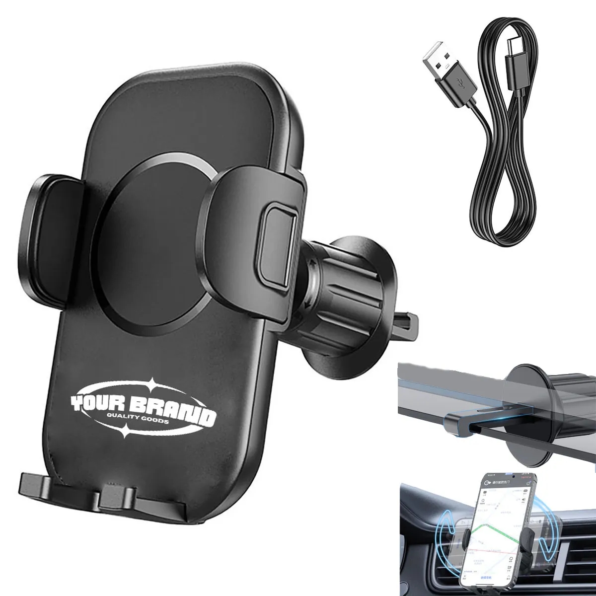 15w Charging One-Handed Use Car Phone Stand 2