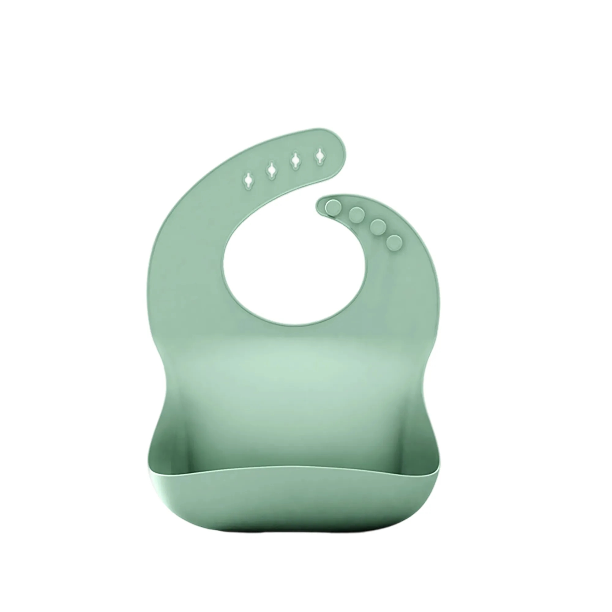 Silicone Baby Bib with Adjustable Strap 2
