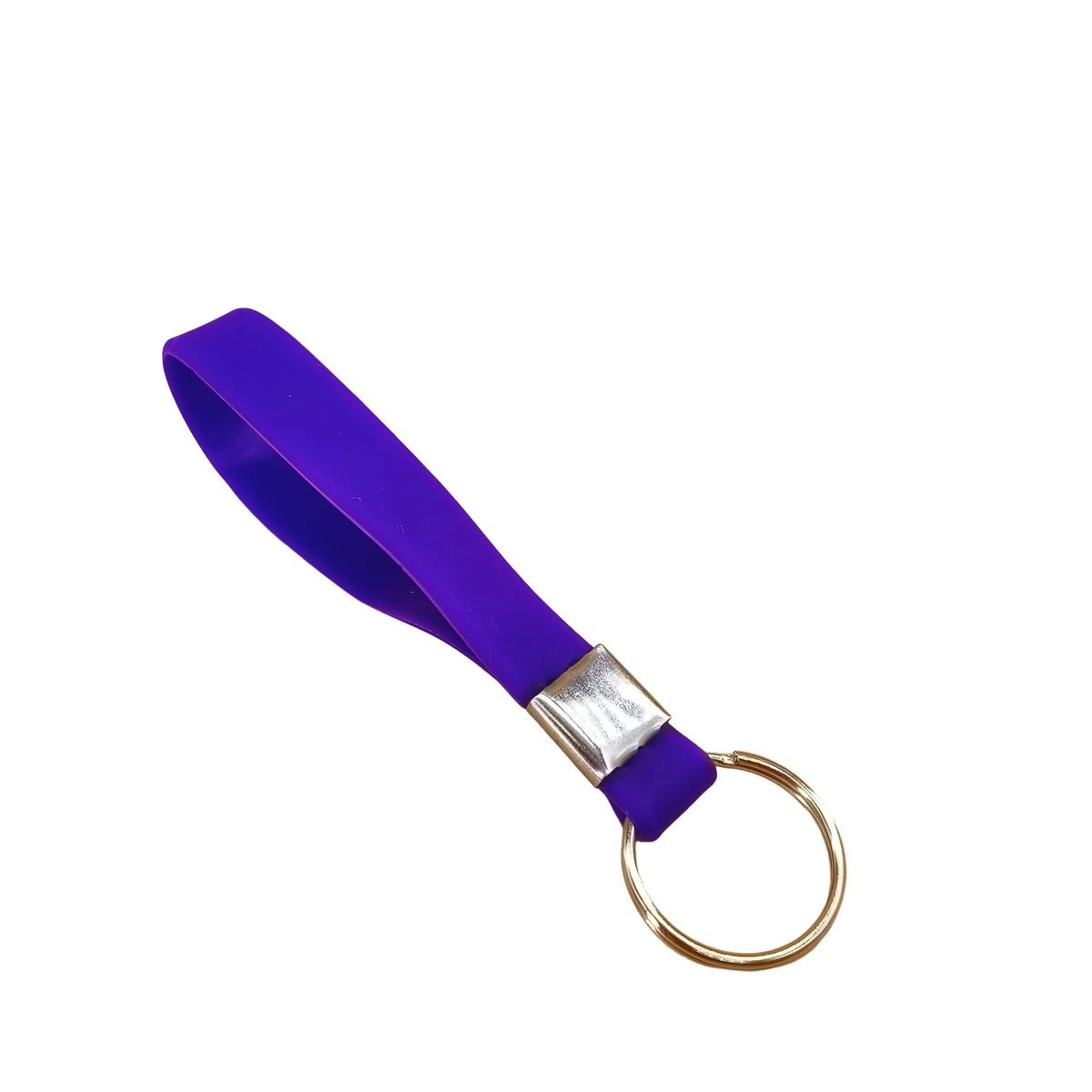 Durable Silicone Wristband Keychain with Custom Logo Branding 14