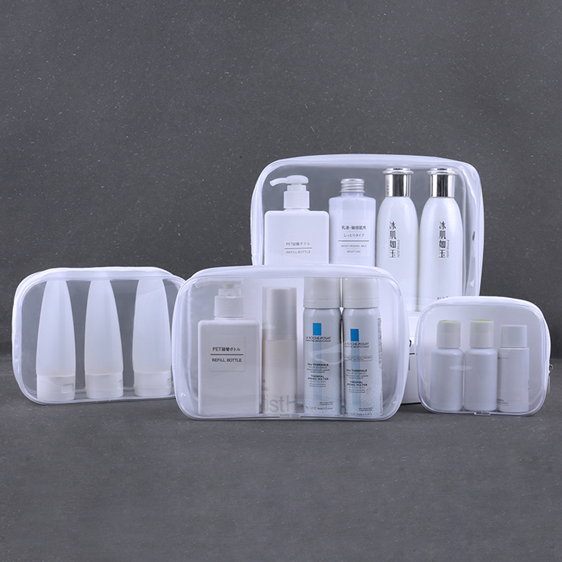 Clear Cosmetics PVC Zippered Bag 1