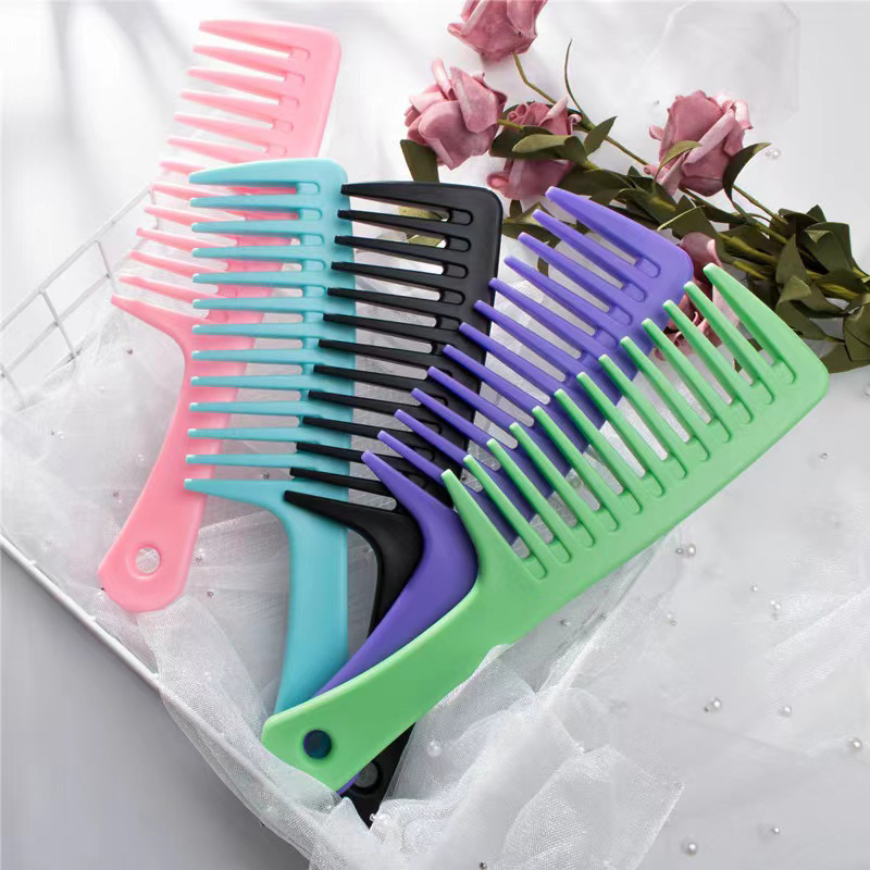 Plastic Wide Tooth Plastic Hair Comb 5