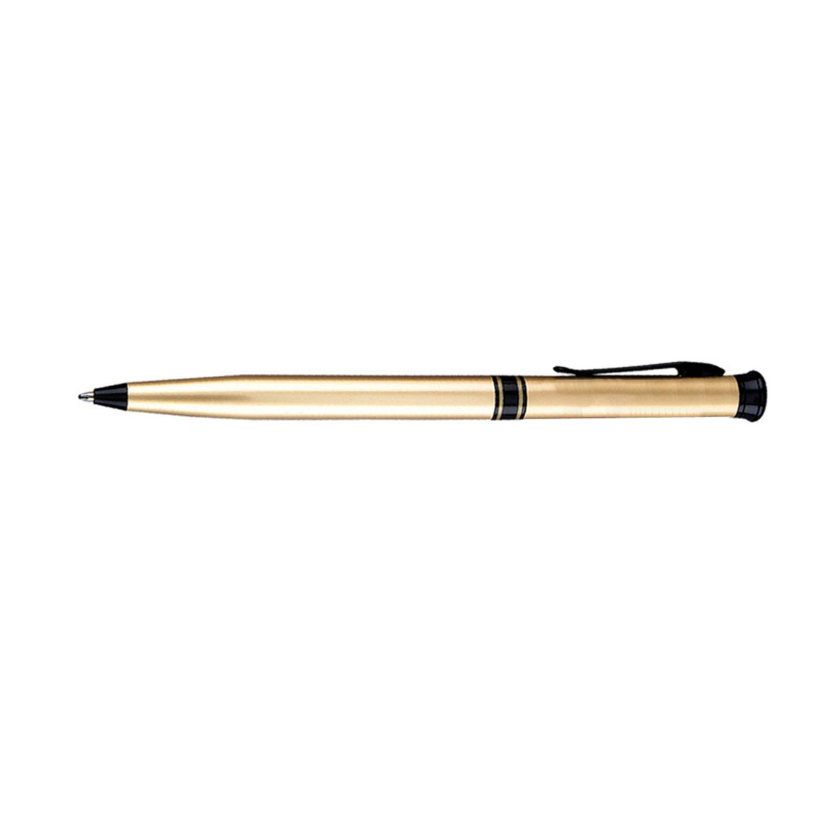Luxury Round Trim Twist Action Metal Ballpoint Pen 4