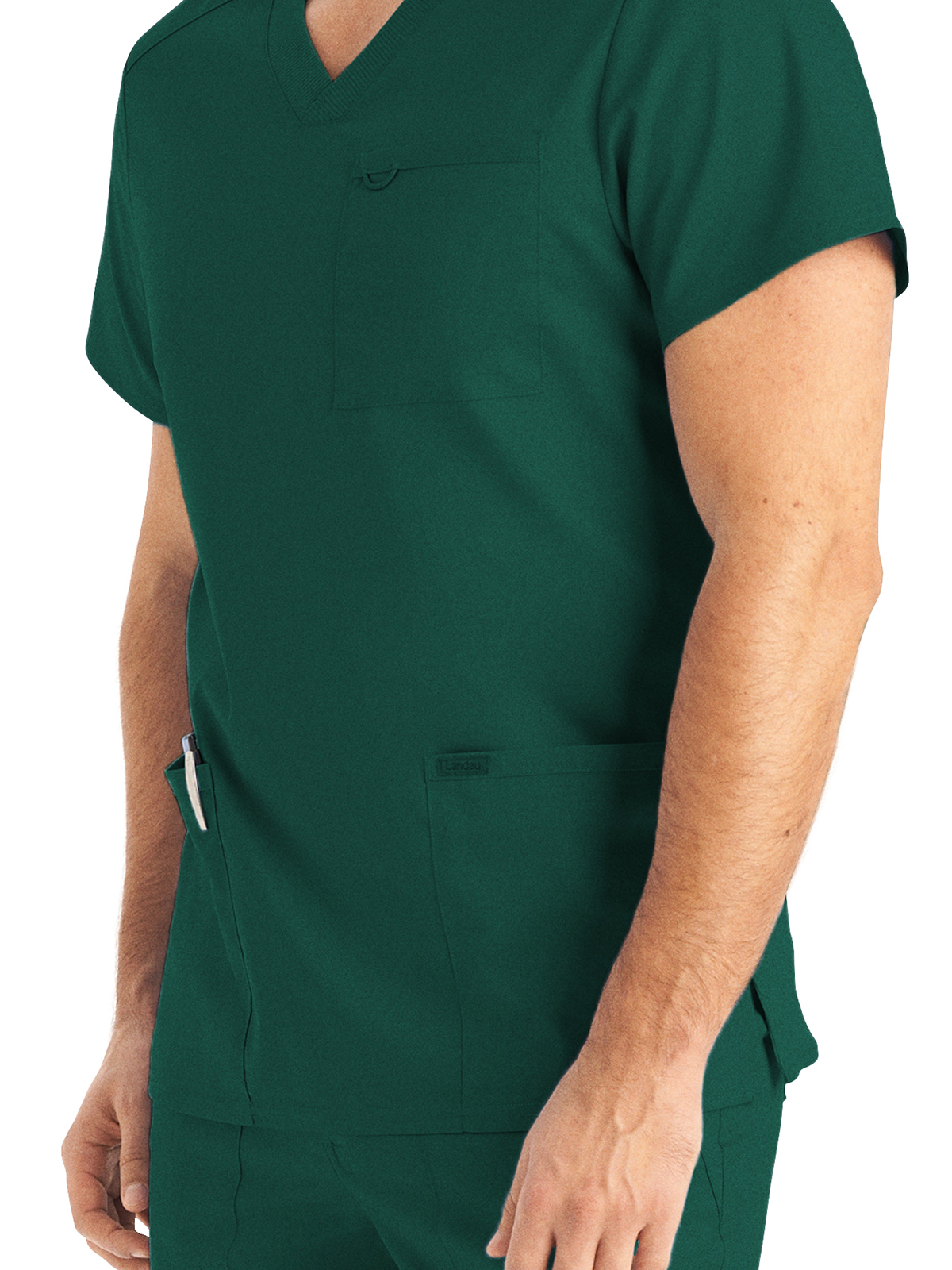 Landau - ProFlex - Men's Four-Pocket Back Yoke V-Neck Top 46