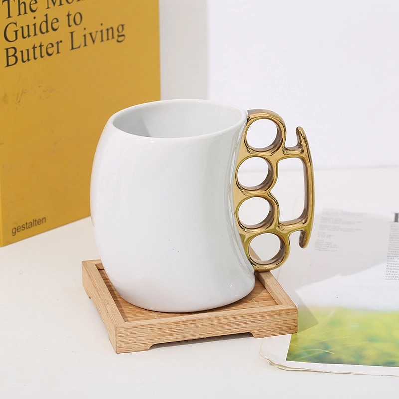 Custom 13.5 oz Fisticup Ceramic Knuckleduster Mug 2