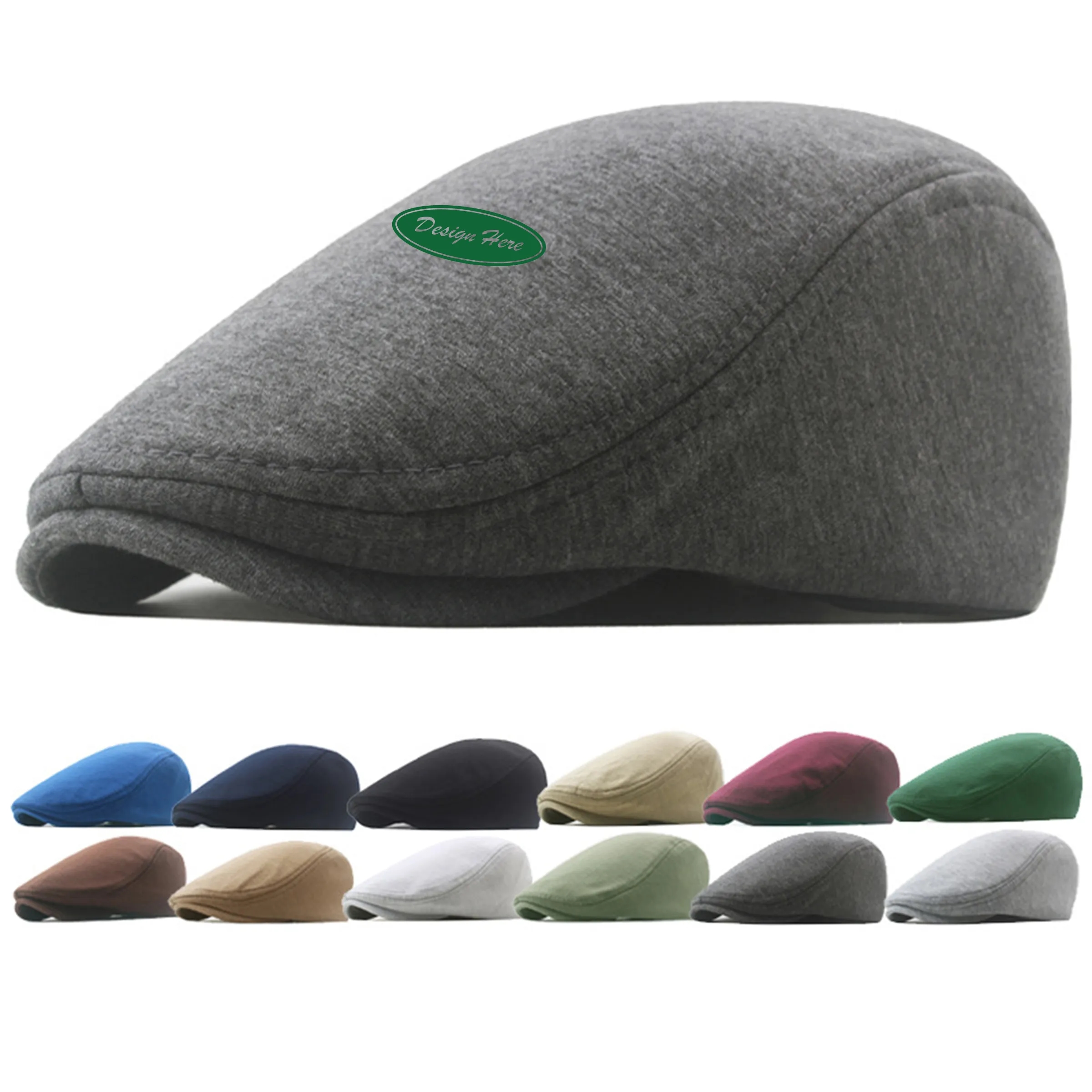 Men's Autumn/Winter Wool Beret - Soft Newsboy Cap