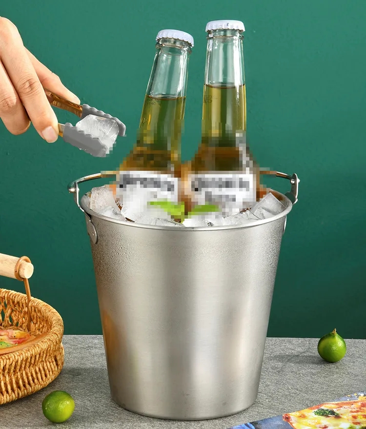 57OZ Stainless Steel Beer Snack Bar KTV Ice Bucket 5