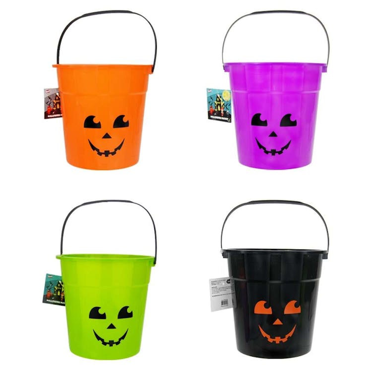 Halloween Bucket  Assorted - 5.9" x 5.9" 2