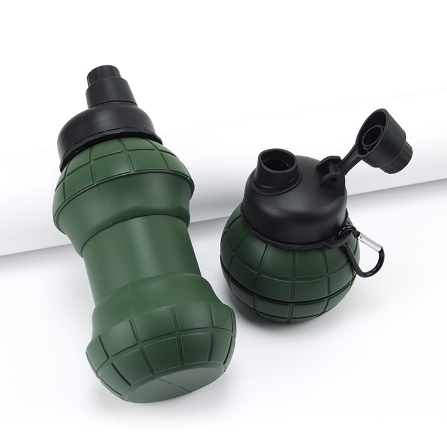 18oz Collapsible Travel Water Bottle Silicone Foldable Cup 5