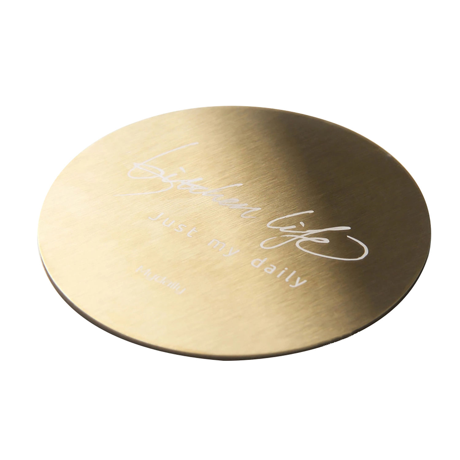 Round Stainless Steel Plating Coaster 1