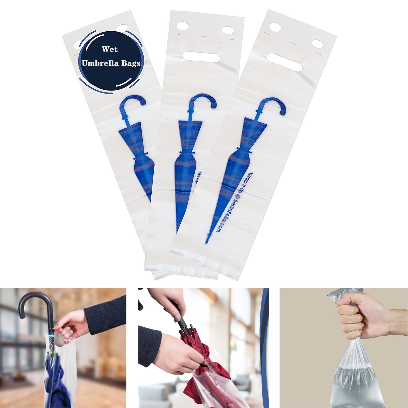 Disposable Plastic Wet Umbrella Bag 1