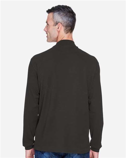 Unisex Sueded Jersey Mock Neck T-Shirt - D420 23