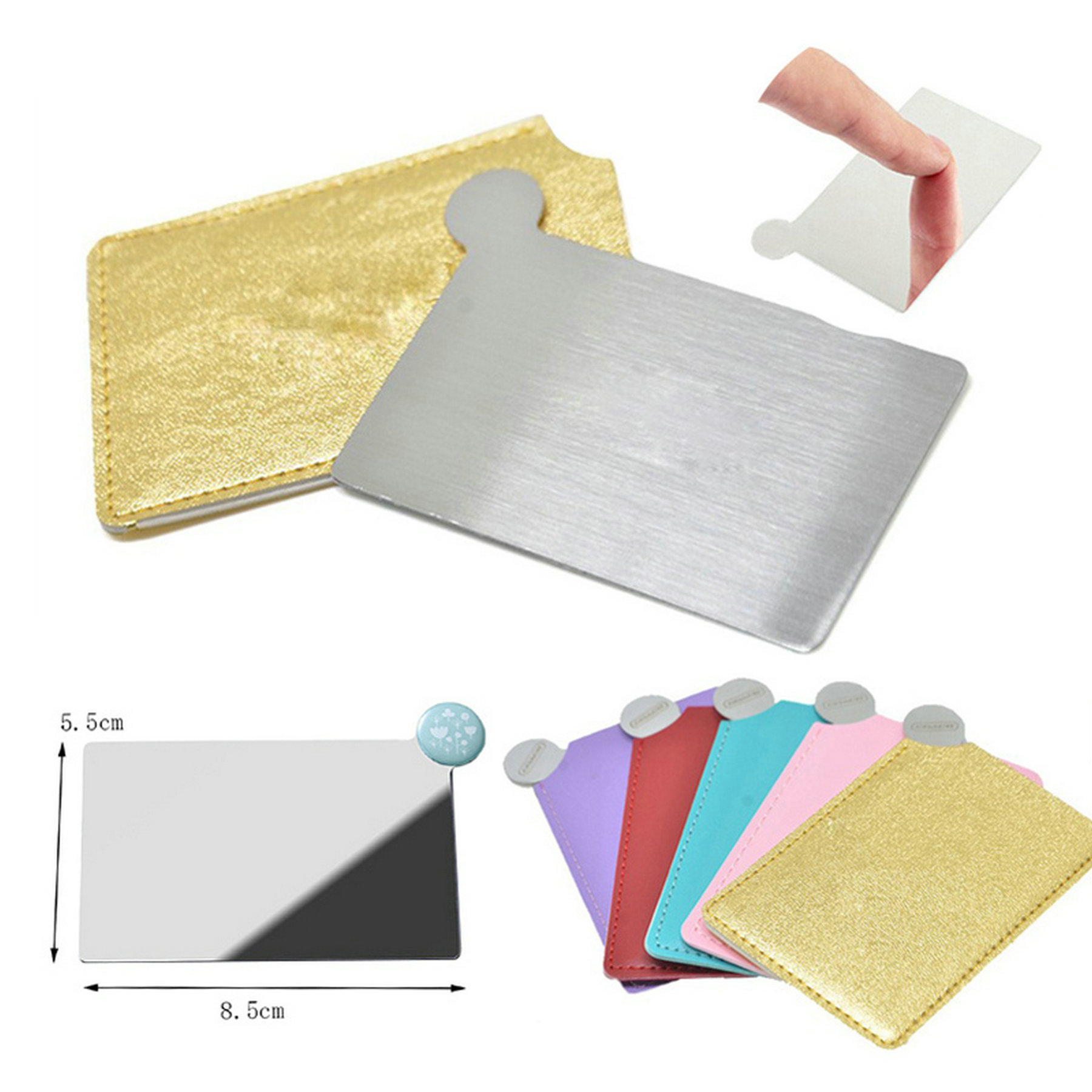 Stainless Mirror With PU Case 2