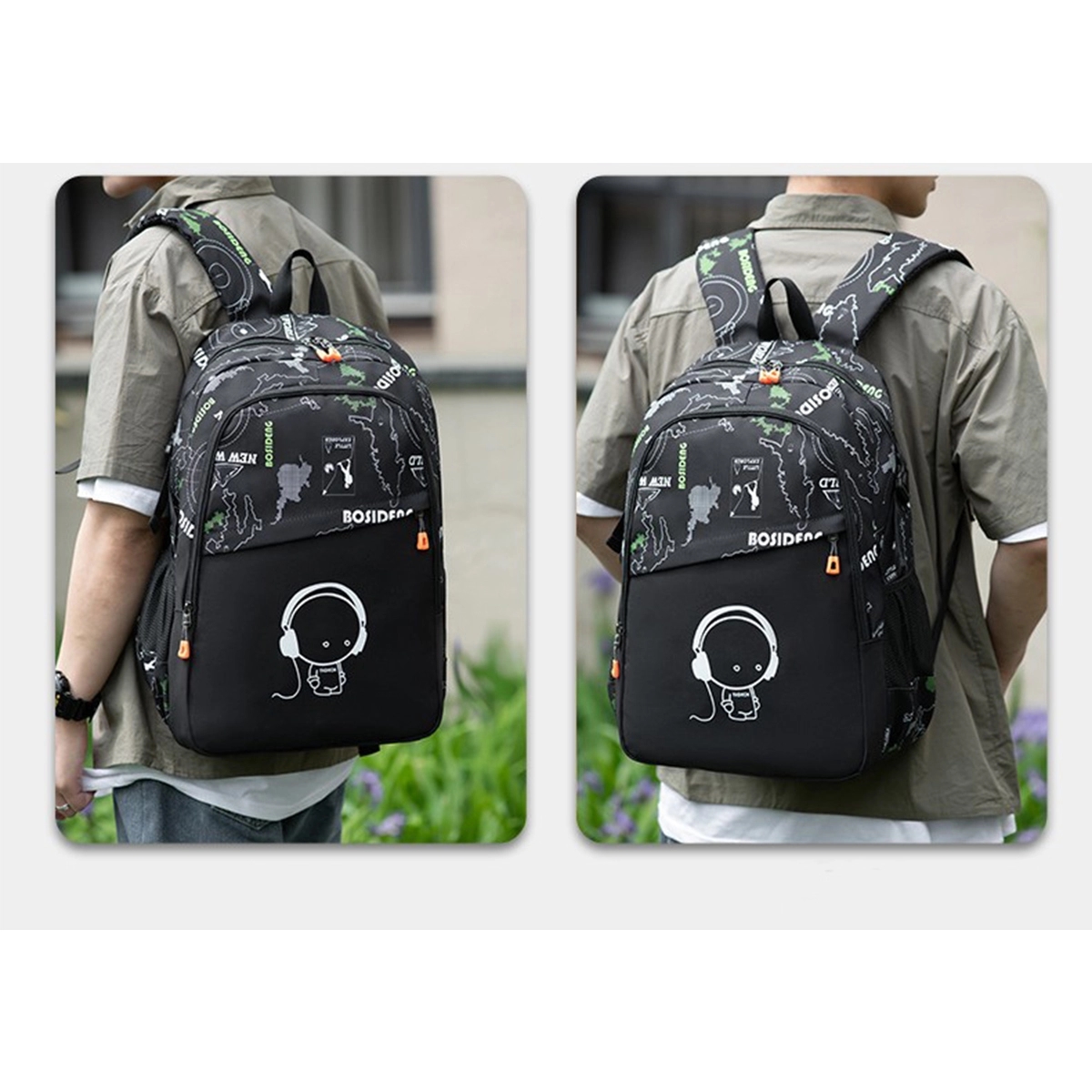 Large Capacity Laptop Luminous School Backpack 2