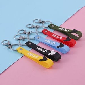 Charming PVC Mouse Keychain With Key Ring Attachment 1
