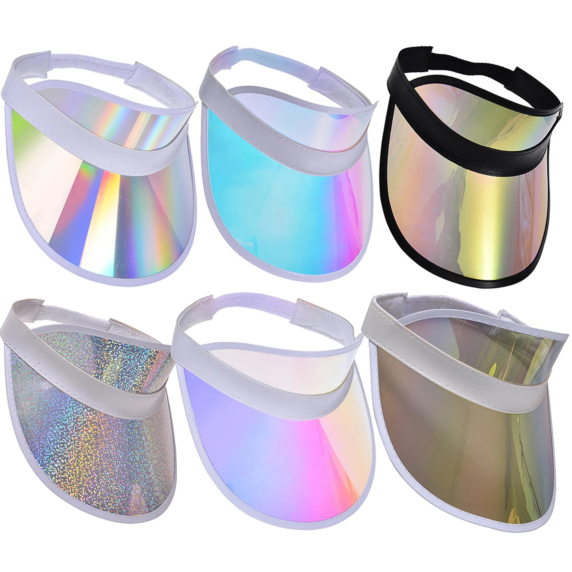 PVC Colored Sun Visor Hat