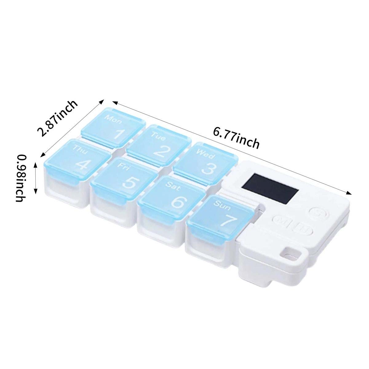 Large Capacity Pill Organizer with Reminder Alarm 6