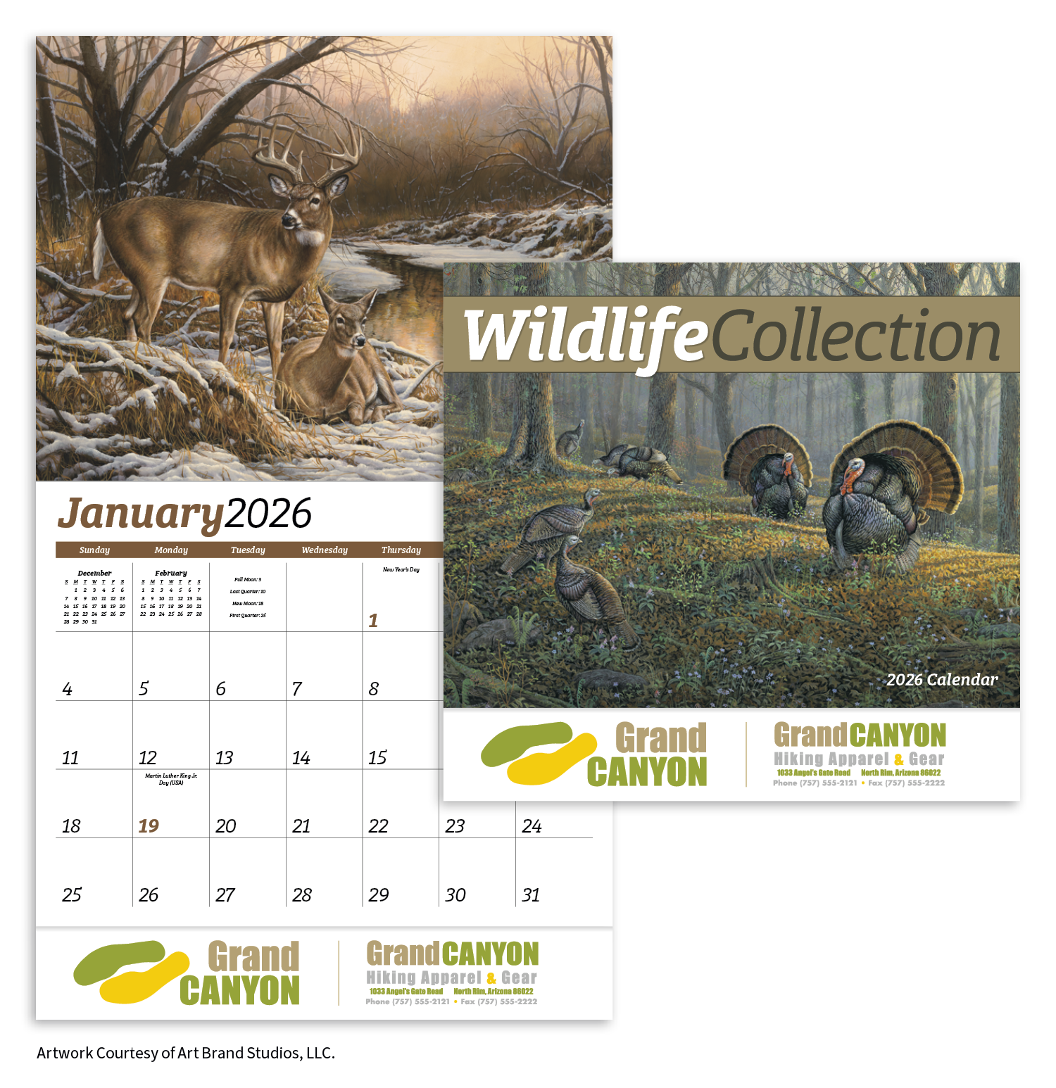 HotLine® Products Wildlife Collection Appointment Calendar - Stapled 16