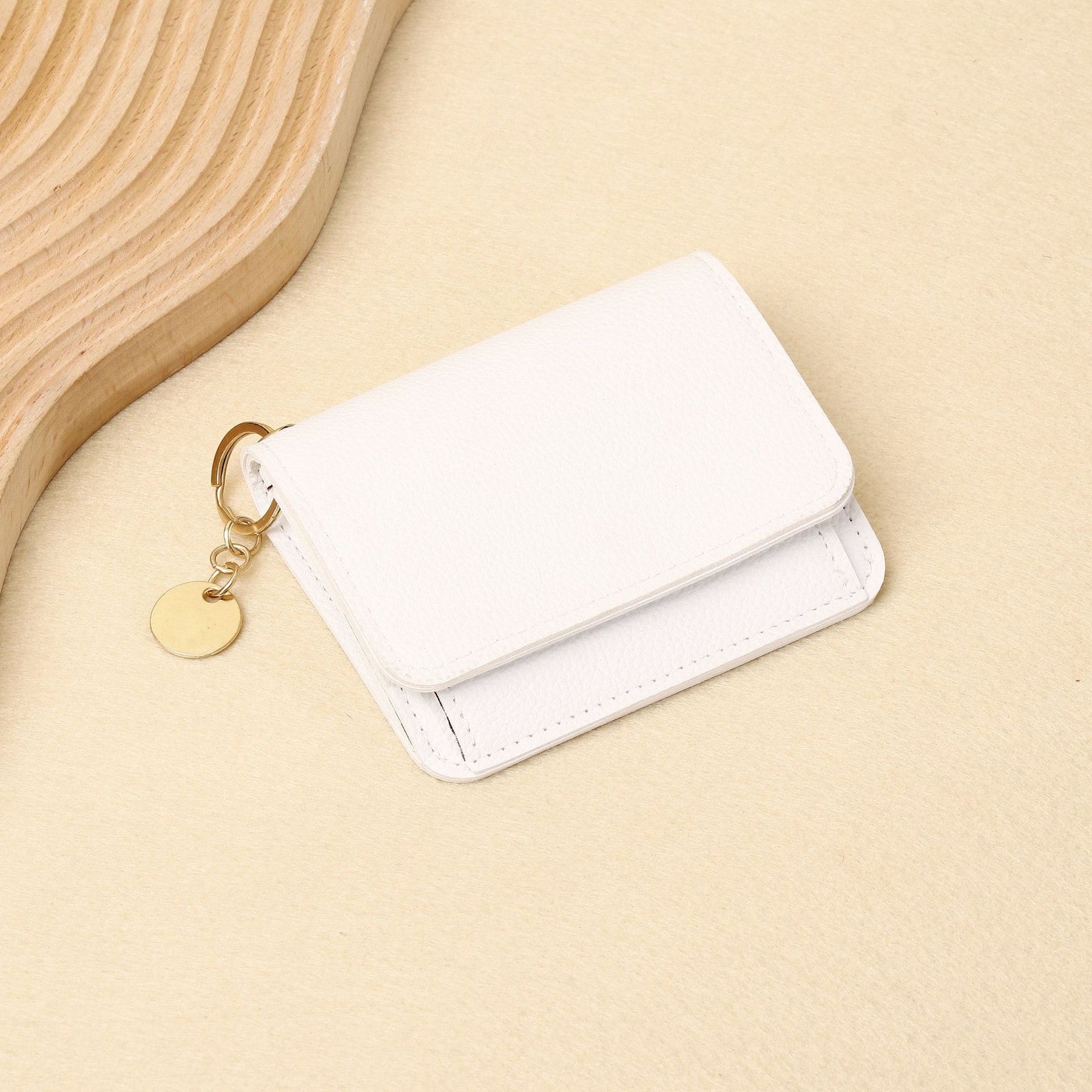 Solid Color Wallet Card Case Short Simple Fashion Coin Purse 2