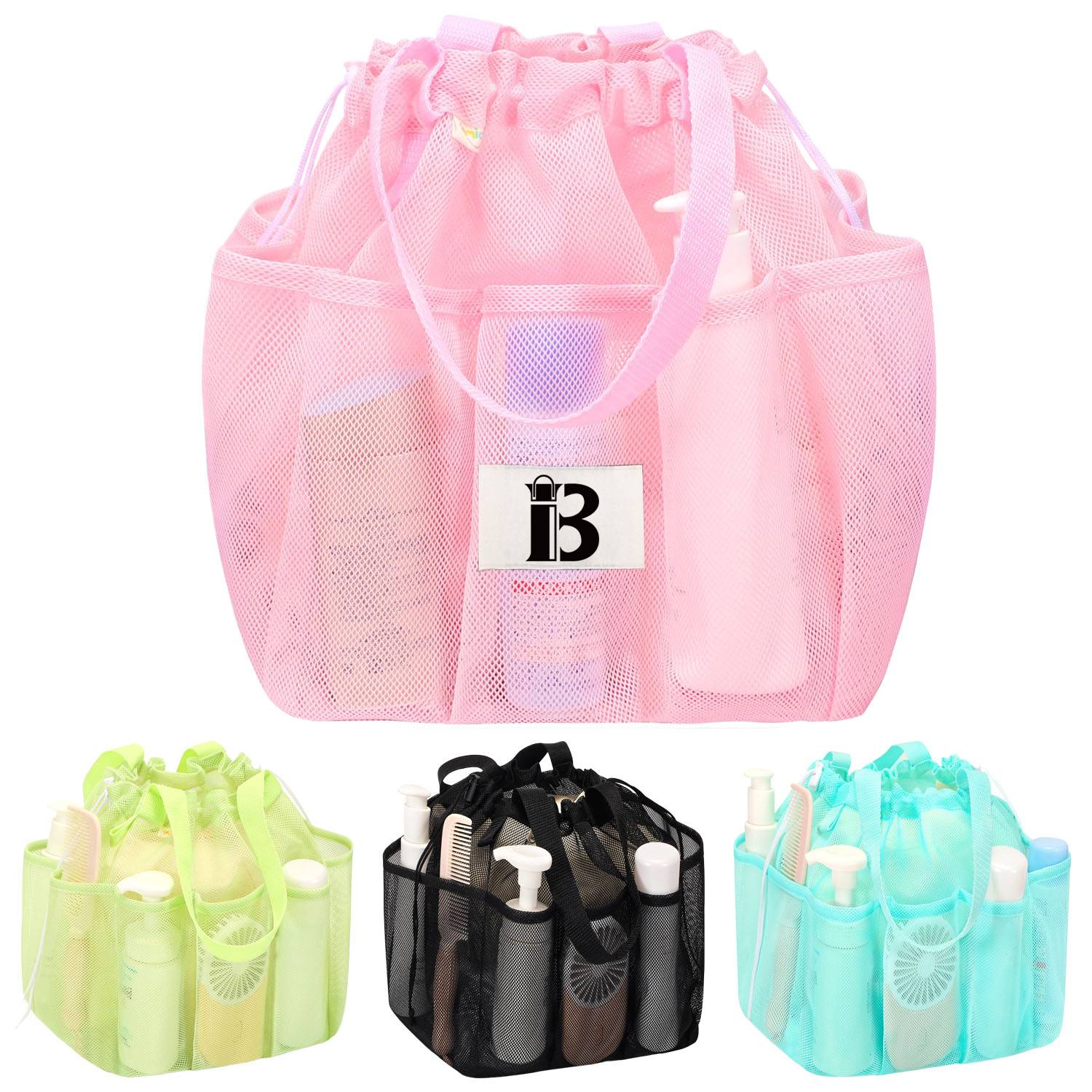 Portable Mesh Toiletry Bag with Drawstring & Multi Pocket 13