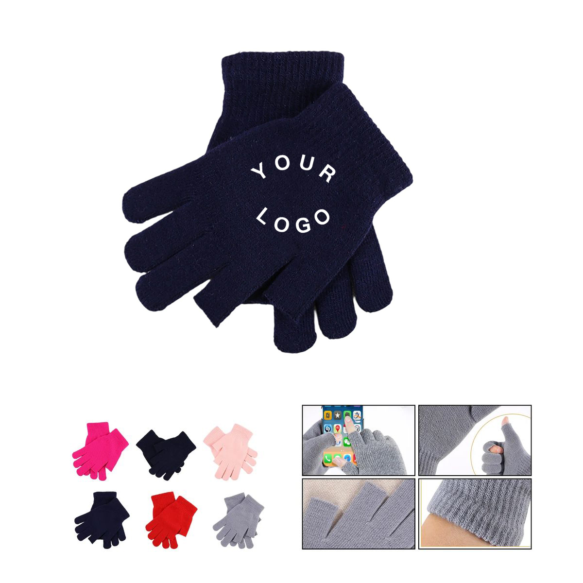 Acrylic Knit Gloves for Work or Outdoor Wear 6