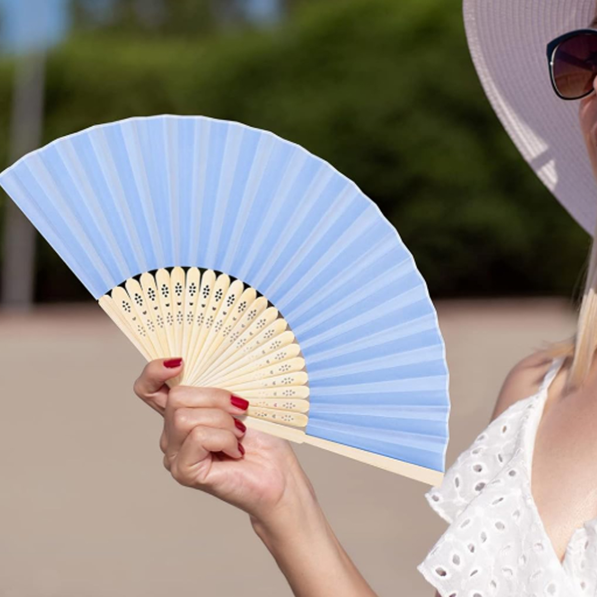 Bamboo Frame Paper Hand Fan 3