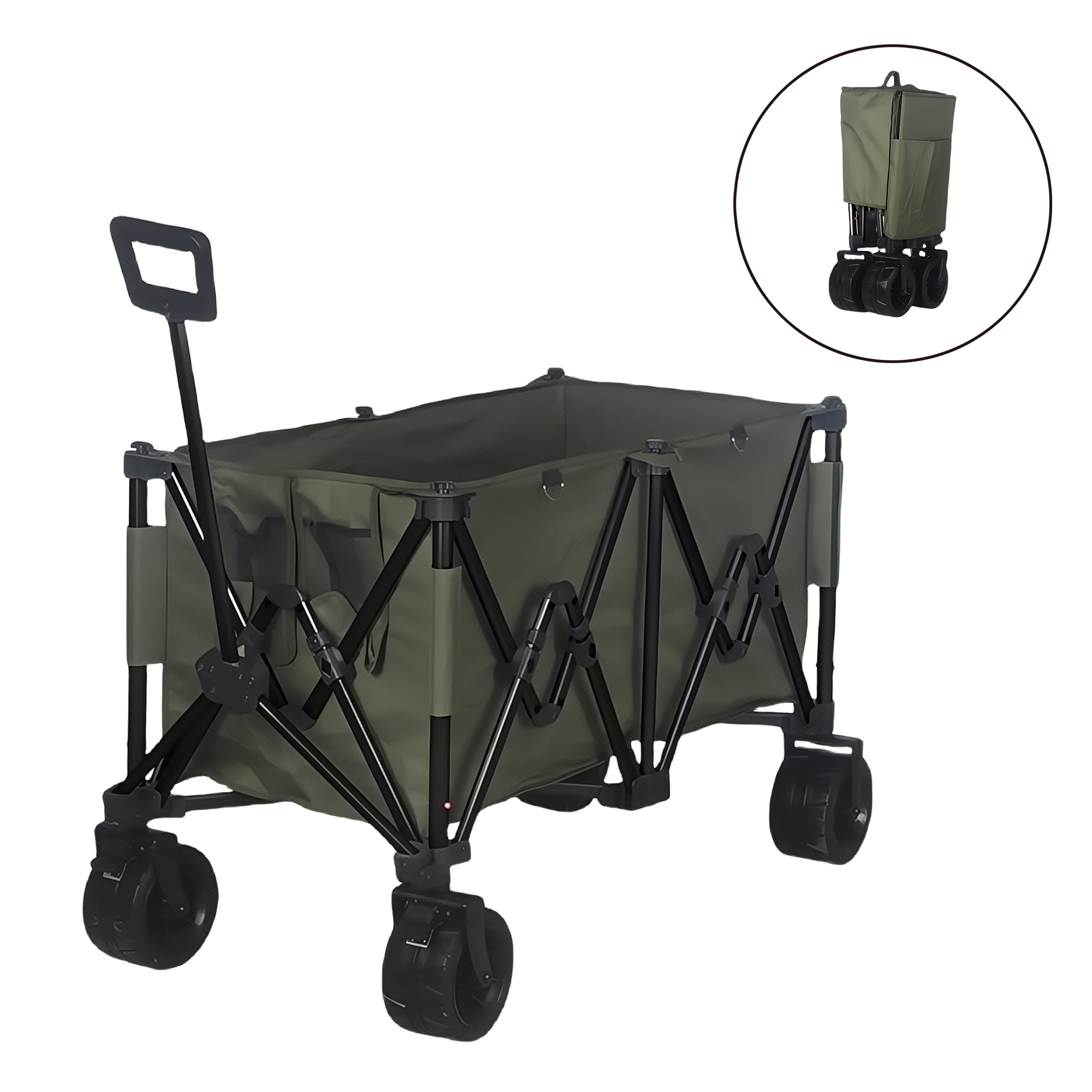Heavy Duty Folding Camping cartwith 200L Capacity 3