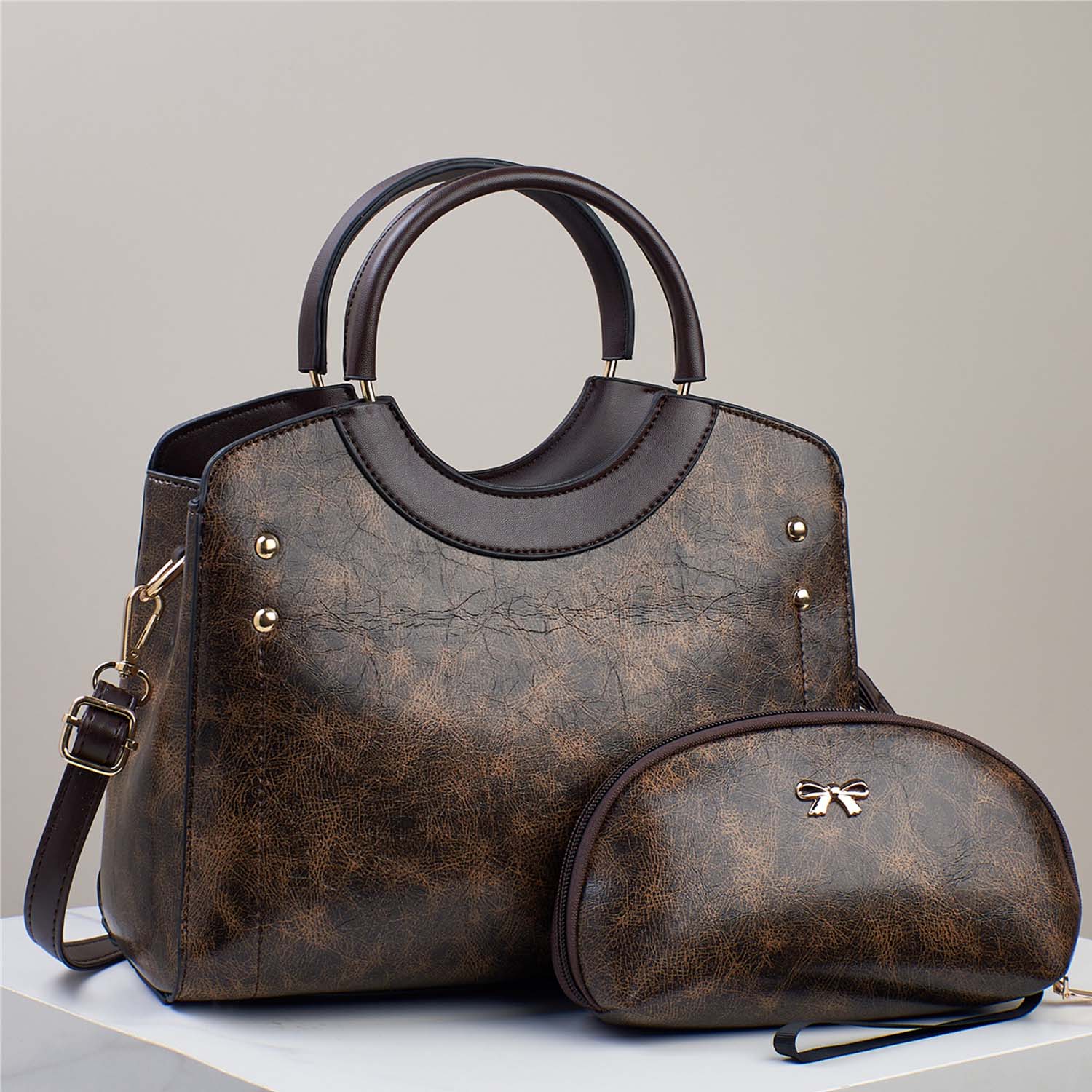 Fashionable Retro Large Capacity Single Shoulder Hand Bag 2