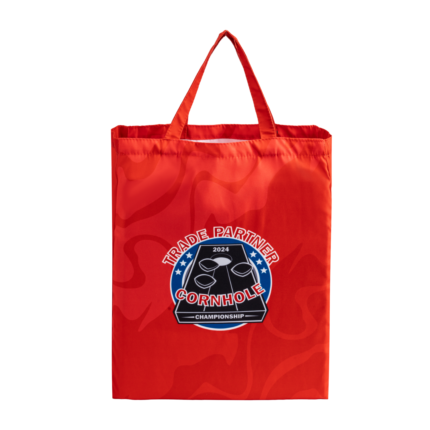 8 Oz. Sublimated Poly Canvas Shopping Tote Bag w/ Gusset (14" x 18" x 6") 4