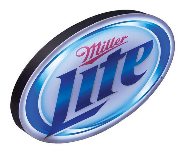 Oval Acrylic LED Light Box with Imprinted Face 24"w x 14"h