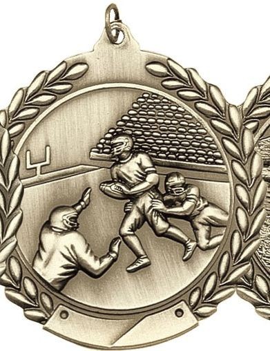Football Die Cast Medal, 2 3/4" 2