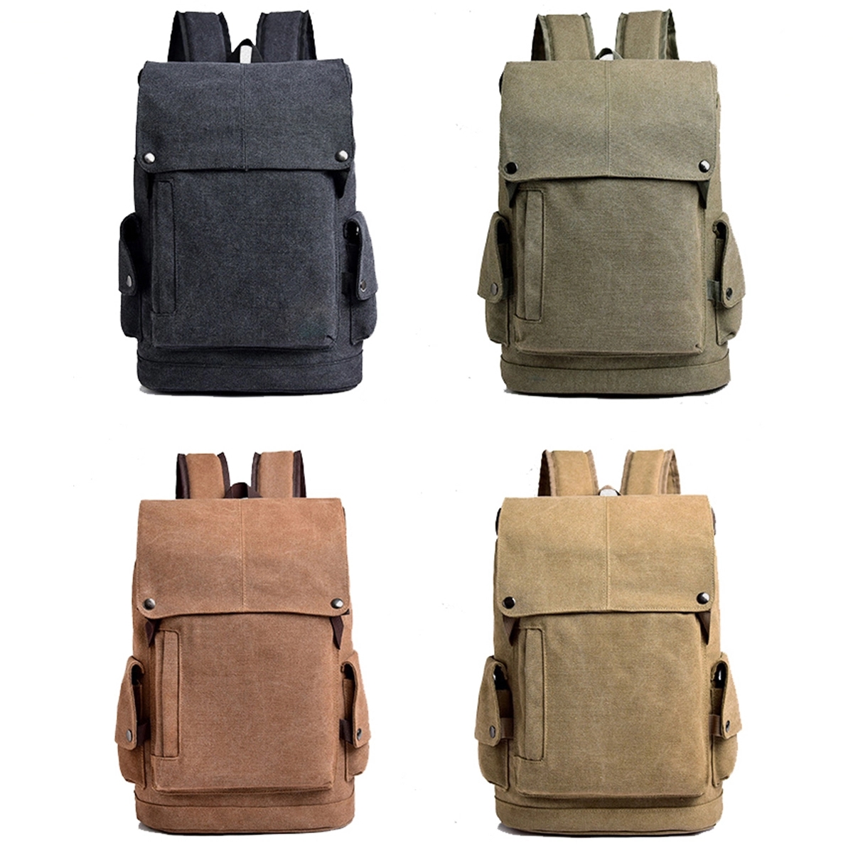 Vintage Canvas Backpack 1