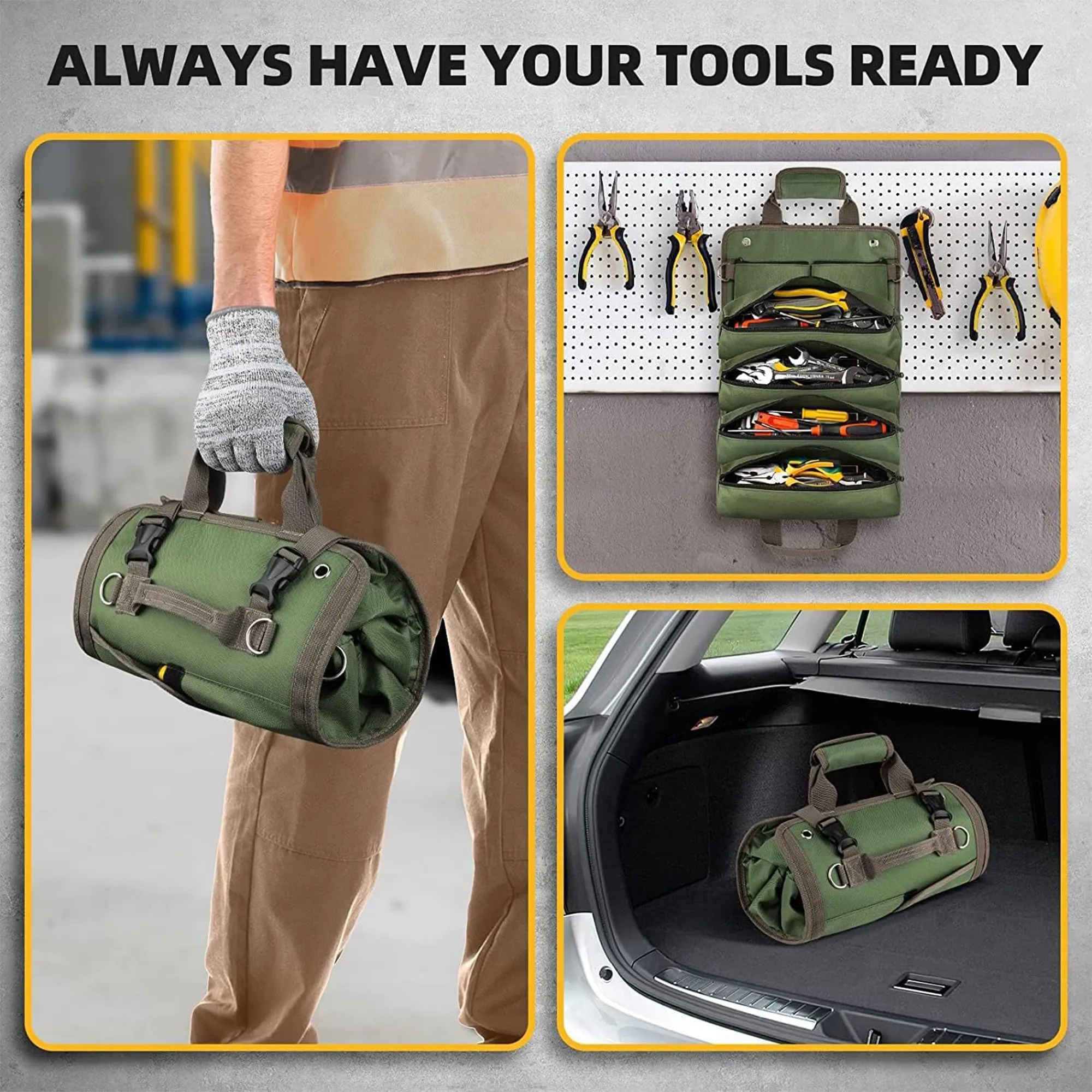 Multi-Purpose Roll Up Tool Bag 9