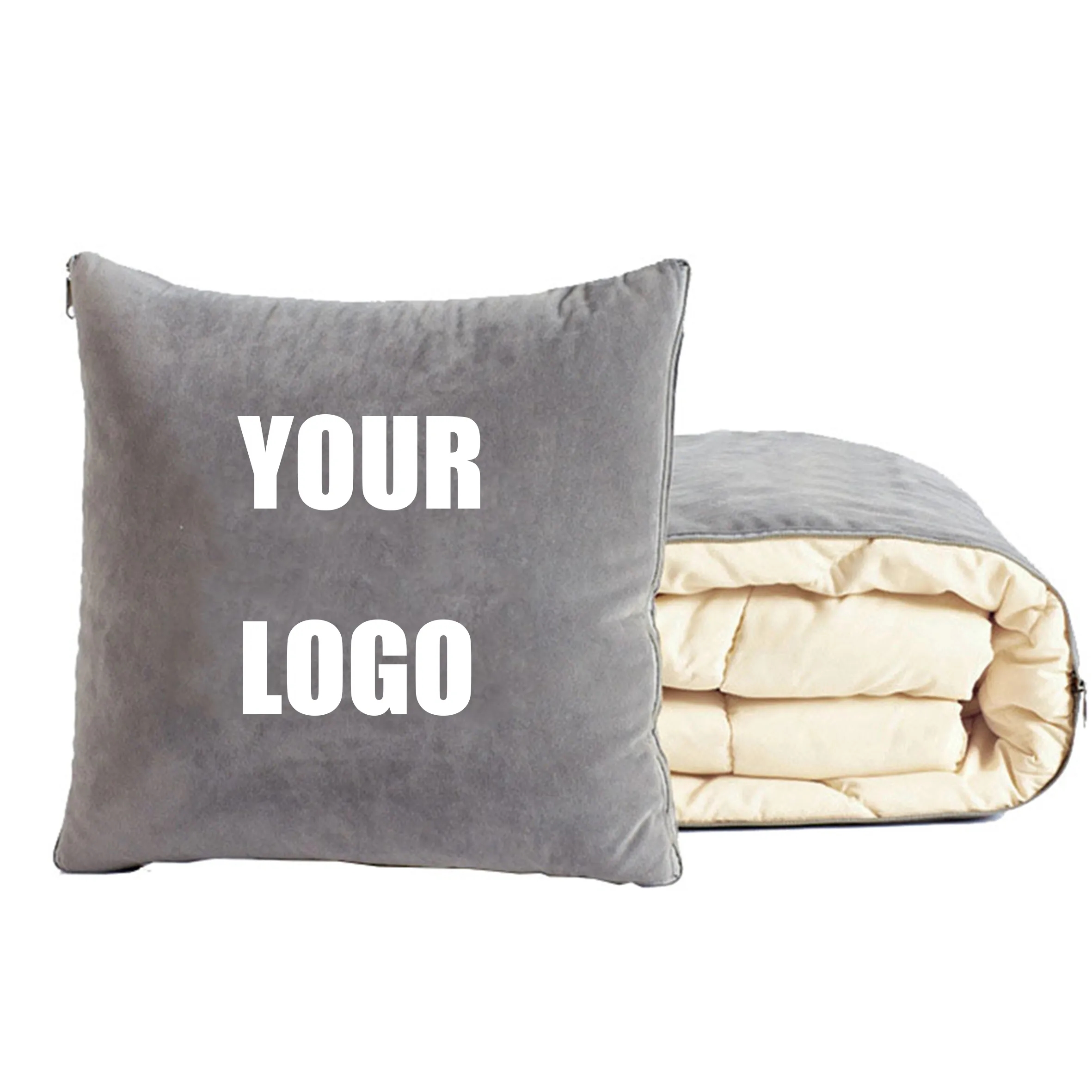 2 In 1 Foldable Throw Pillows Blanket 2